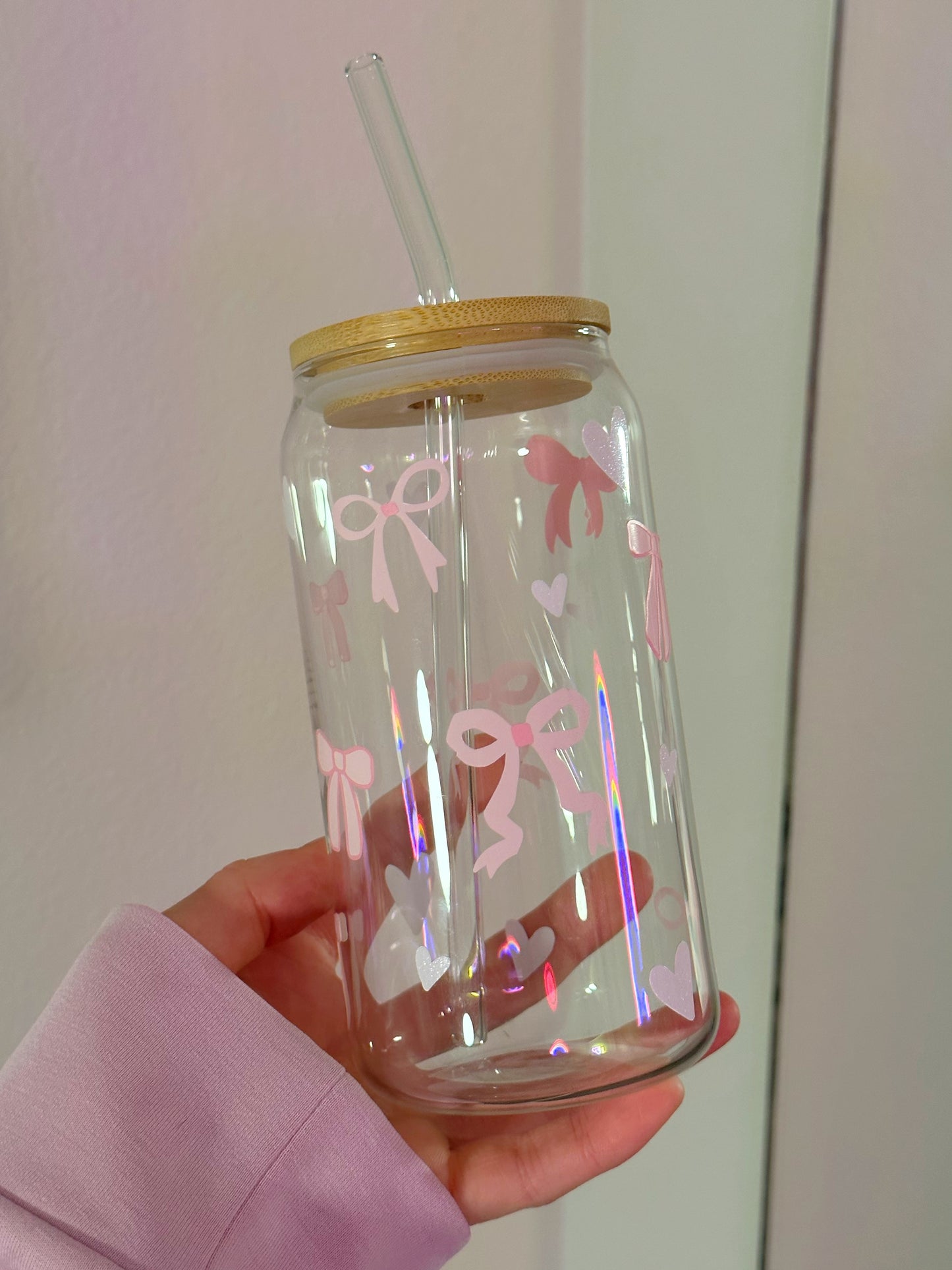 Coquette Beer Glass Can- Clear Glass