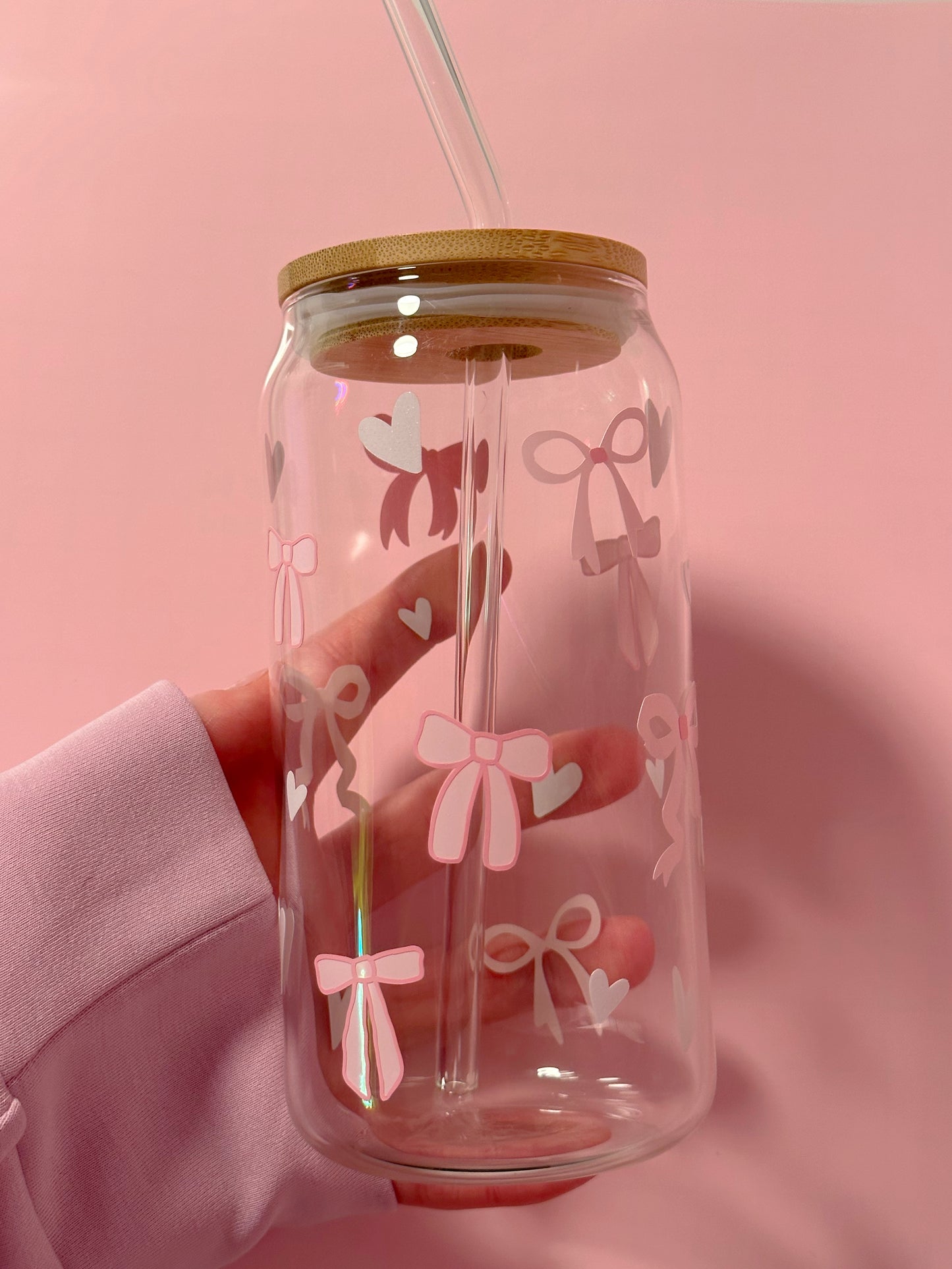 Coquette Beer Glass Can- Clear Glass