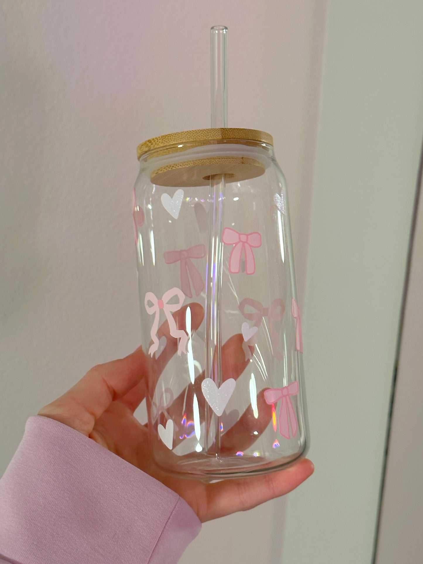 Coquette Beer Glass Can- Clear Glass